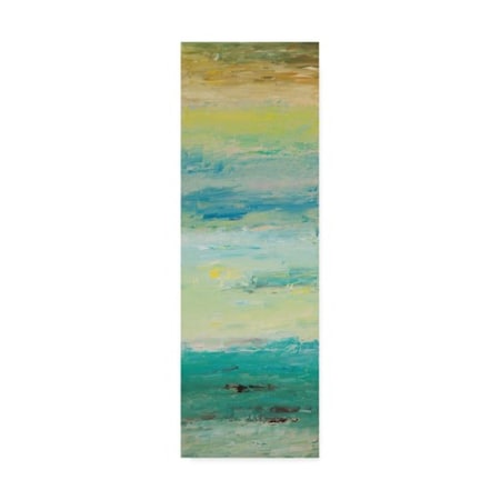 Hilary Winfield 'Up With The Sun Blue Yellow' Canvas Art,10x32